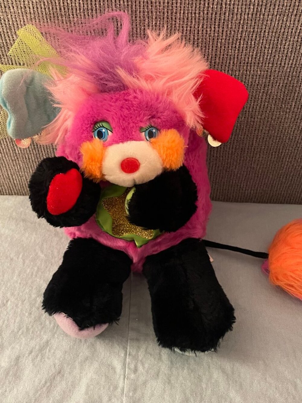 Vintage 80's Punk Pock Punkity Rock Star Popple Stuffed Animal